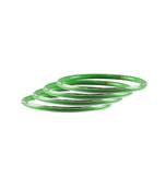 Green Plain Metal Bangle