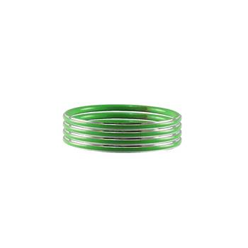 Green Plain Metal Bangle 2