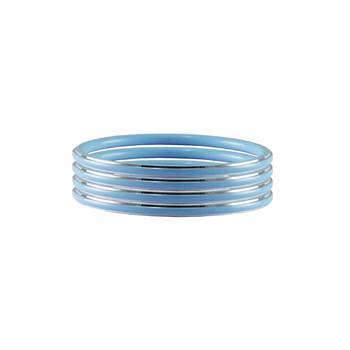 Blue Plain Metal Bangle 2