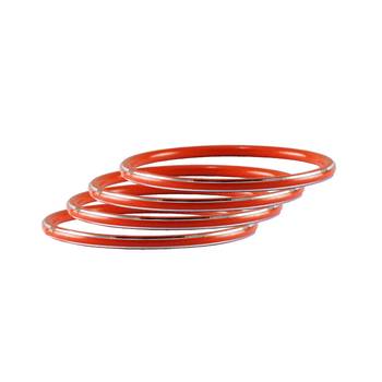 Red Plain Metal Bangle 1