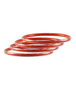 Red Plain Metal Bangle