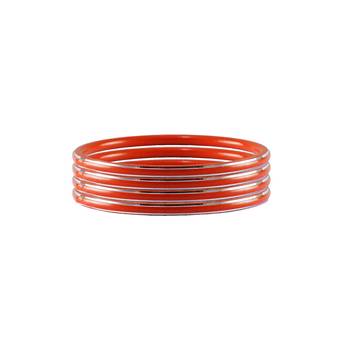 Red Plain Metal Bangle 2