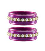 Rani Moti Stud Acrylic-Metal  Bangle