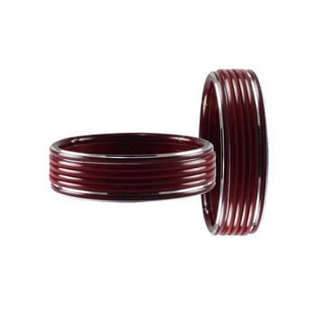 Maroon Plain Acrylic-Metal  Bangle 2