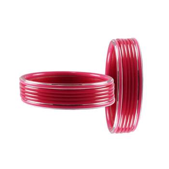 Pink Plain Acrylic-Metal  Bangle 2