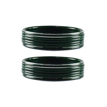 Green Plain Acrylic-Metal  Bangle 1