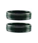 Green Plain Acrylic-Metal  Bangle