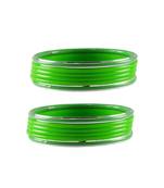 Green Plain Acrylic-Metal  Bangle