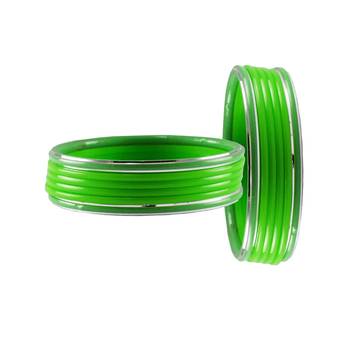 Green Plain Acrylic-Metal  Bangle 2