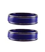 Blue Plain Acrylic-Metal  Bangle