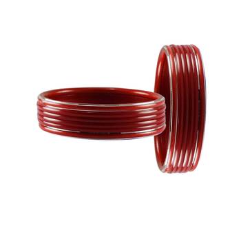 Red Plain Acrylic-Metal  Bangle 2