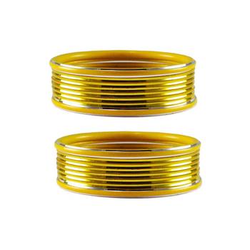 Yellow Plain Metal Bangle 1