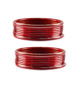 Red Plain Metal Bangle