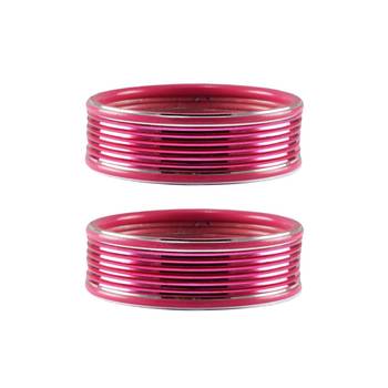 Pink Plain Metal Bangle 1