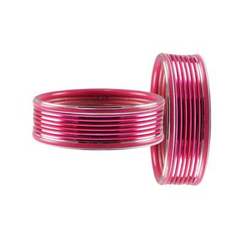 Pink Plain Metal Bangle 2