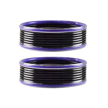 Black Plain Metal Bangle 1