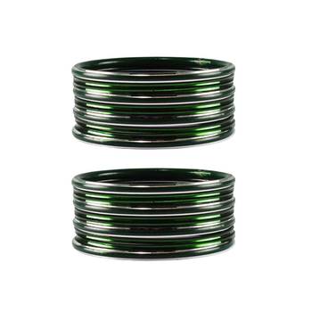 Green Plain Metal Bangle 1