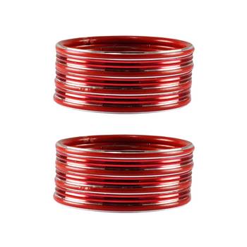 Red Plain Metal Bangle 1