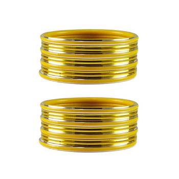 Yellow Plain Metal Bangle 1