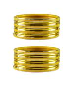 Yellow Plain Metal Bangle
