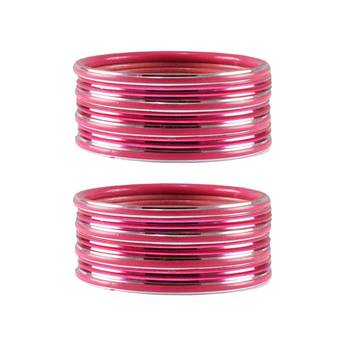 Pink Plain Metal Bangle 1