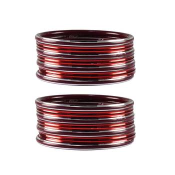 Maroon Plain Metal Bangle 1