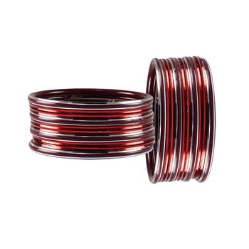 Maroon Plain Metal Bangle 2