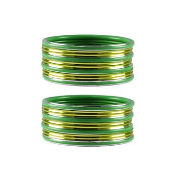 Green Plain Metal Bangle 1