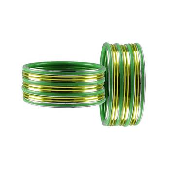 Green Plain Metal Bangle 2