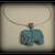 blue elephant neckpiece