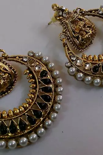 Designer Black colour Ram Leela earings