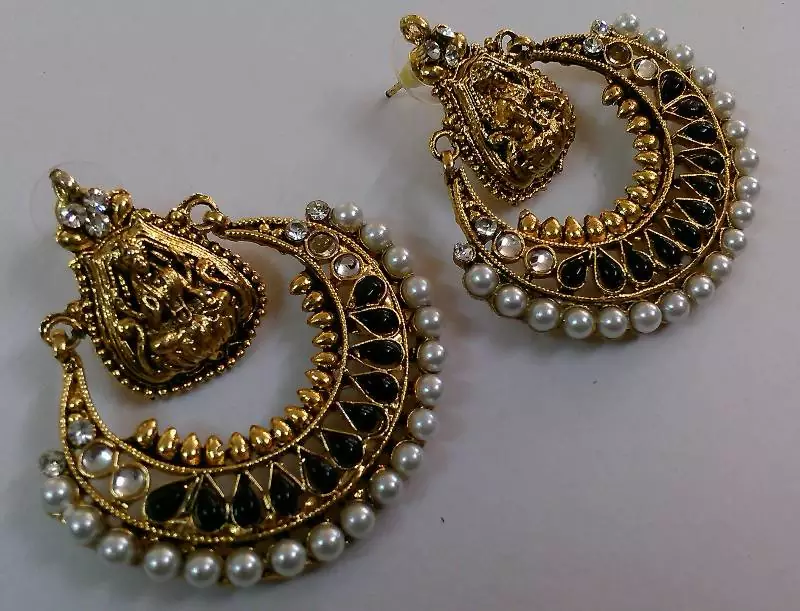 Designer Black colour Ram Leela earings