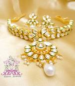 Kundan Meenakari Pearl Choker Necklace