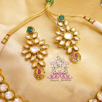 Kundan Meenakari Ruby & Emerald Necklace 2