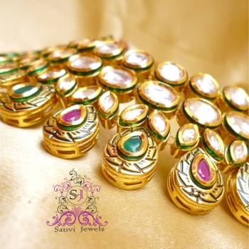 Kundan Meenakari Ruby & Emerald Necklace 6