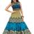 Multicolor bangalore silk printed semi stitched party wear gown