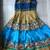 Multicolor bangalore silk printed semi stitched party wear gown