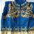 Multicolor bangalore silk printed semi stitched party wear gown
