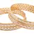 Gold Rhodium plated 4 piece bangle set
