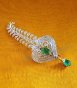 CZ Simulated Diamond Kalgi Hair Accessory