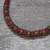 maroon antique gold necklace