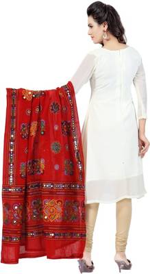 Reddish pink cotton stole and dupattas 1
