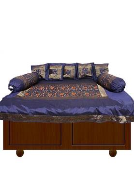 Amazing Blue embroidery diwan set 1