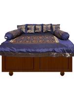 Amazing Blue embroidery diwan set