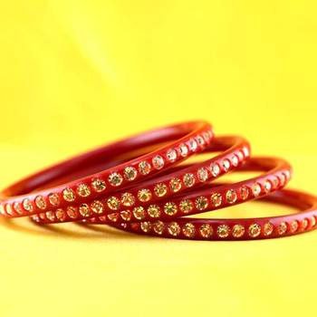 Large Size Bangles Colour Red  1