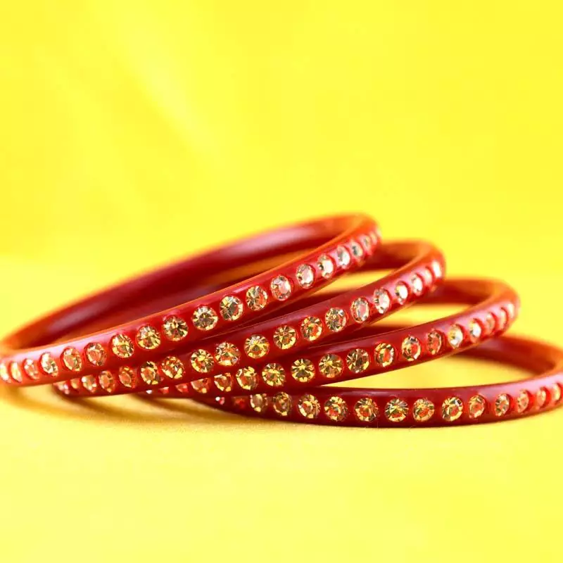 Large Size Bangles Colour Red 