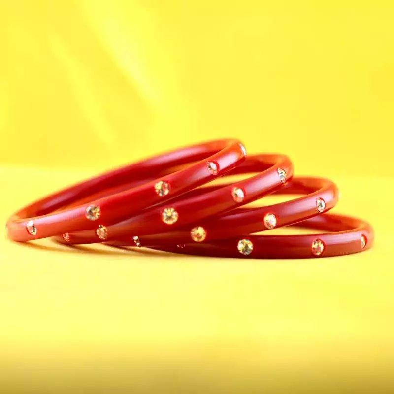 Large Size Bangles Colour Red 