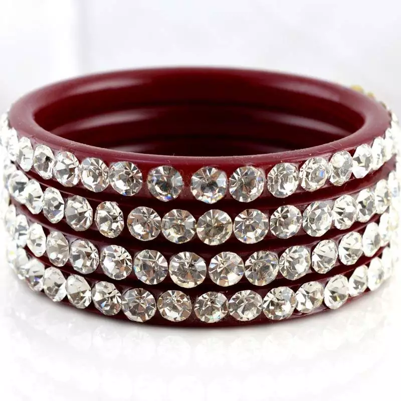 Large Size  Bangles Colour Maroon