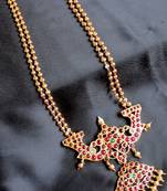 Gorgeous Long Golden Ball Traditional Necklace Dj15922