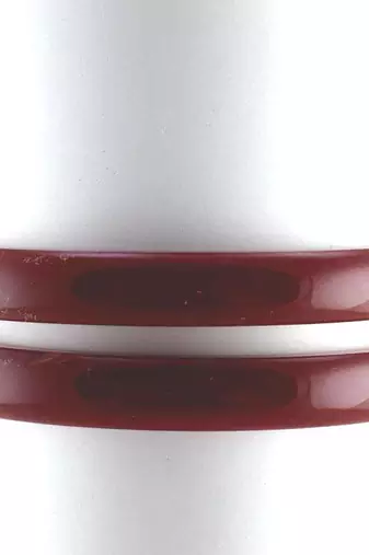 Large Size  Bangles 21 Cut Red Kara